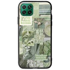 Aesthetic Green Huawei P40 Lite Groove TPU (Tempered Glass και TPU)