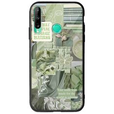 Aesthetic Green Huawei P40 Lite E Groove TPU (Tempered Glass και TPU)