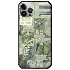 Aesthetic Green iPhone 12 Pro Max Groove TPU (Tempered Glass και TPU)