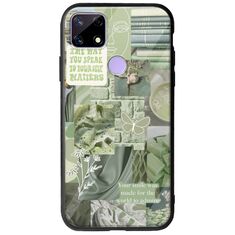 Aesthetic Green Realme C21 Groove TPU (Tempered Glass και TPU)