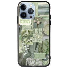 Aesthetic Green iPhone 13 Pro Groove TPU (Tempered Glass και TPU)