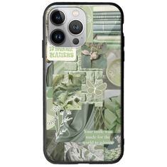 Aesthetic Green iPhone 13 Pro Max Groove TPU (Tempered Glass και TPU)