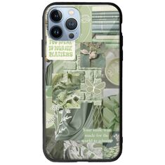 Aesthetic Green iPhone 12 Pro Groove TPU (Tempered Glass και TPU)