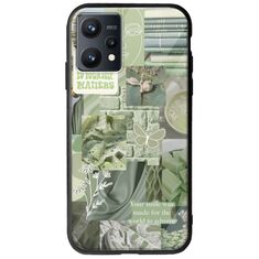 Aesthetic Green Realme 9 4G Groove TPU (Tempered Glass και TPU)