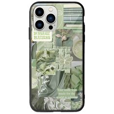 Aesthetic Green iPhone 14 Pro Groove TPU (Tempered Glass και TPU)