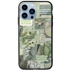 Aesthetic Green iPhone 14 Pro Max Groove TPU (Tempered Glass και TPU)