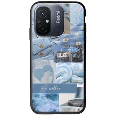 Aesthetic Blue Xiaomi Redmi 12C Groove TPU (Tempered Glass και TPU)