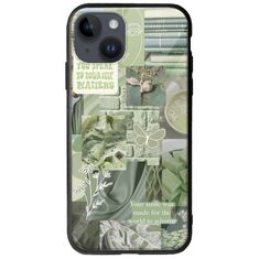 Aesthetic Green iPhone 15 Plus Groove TPU (Tempered Glass και TPU)