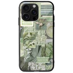 Aesthetic Green iPhone 16 Pro Max Groove TPU (Tempered Glass και TPU)