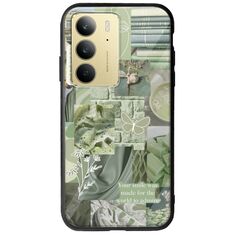 Aesthetic Green Realme 14x 5G Groove TPU (Tempered Glass και TPU)