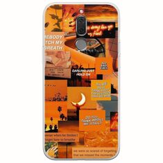 Aesthetic Orange Huawei Mate 10 Lite Flexible TPU (Διάφανη Σιλικόνη)