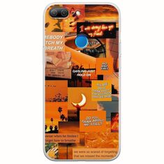 Aesthetic Orange Huawei Honor 9 Lite Flexible TPU (Διάφανη Σιλικόνη)
