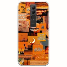 Aesthetic Orange Huawei Mate 20 Lite Flexible TPU (Διάφανη Σιλικόνη)