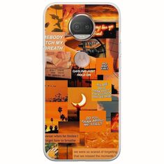 Aesthetic Orange Motorola Moto G5S Flexible TPU (Διάφανη Σιλικόνη)