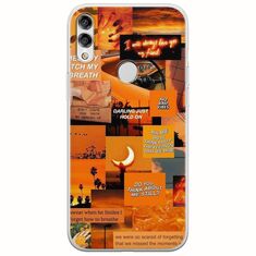 Aesthetic Orange Huawei Honor 10 Lite Flexible TPU (Διάφανη Σιλικόνη)