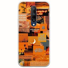 Aesthetic Orange OnePlus 7 Pro Flexible TPU (Διάφανη Σιλικόνη)