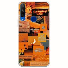 Aesthetic Orange Huawei Honor 20 Lite Flexible TPU (Διάφανη Σιλικόνη)