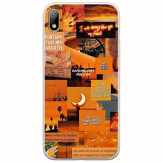 Aesthetic Orange Huawei Y5 2019 Flexible TPU (Διάφανη Σιλικόνη)