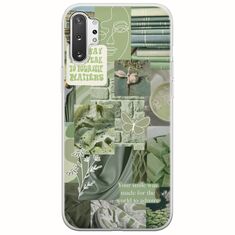 Aesthetic Green Samsung Galaxy Note 10 Plus Flexible TPU (Διάφανη Σιλικόνη)