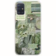 Aesthetic Green Samsung Galaxy A71 Flexible TPU (Διάφανη Σιλικόνη)