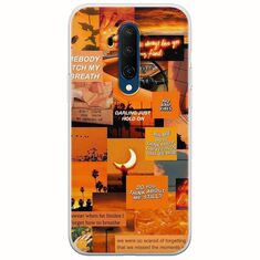 Aesthetic Orange OnePlus 7T Pro Flexible TPU (Διάφανη Σιλικόνη)