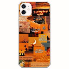 Aesthetic Orange iPhone 12 mini Flexible TPU (Διάφανη Σιλικόνη)