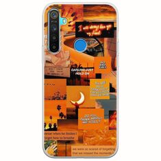 Aesthetic Orange Realme 5/5i/5s Flexible TPU (Διάφανη Σιλικόνη)