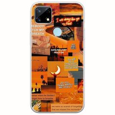 Aesthetic Orange Realme 7i Flexible TPU (Διάφανη Σιλικόνη)