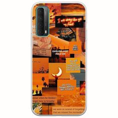Aesthetic Orange Huawei P Smart 2021 Flexible TPU (Διάφανη Σιλικόνη)
