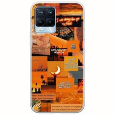 Aesthetic Orange Realme 8 / 8 Pro Flexible TPU (Διάφανη Σιλικόνη)
