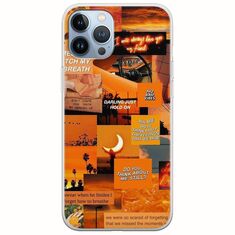 Aesthetic Orange iPhone 12 Pro Flexible TPU (Διάφανη Σιλικόνη)