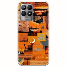 Aesthetic Orange Realme 8i Flexible TPU (Διάφανη Σιλικόνη)