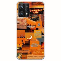 Aesthetic Orange Realme 9 Pro Plus Flexible TPU (Διάφανη Σιλικόνη)