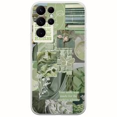 Aesthetic Green Samsung Galaxy S22 Ultra Flexible TPU (Διάφανη Σιλικόνη)
