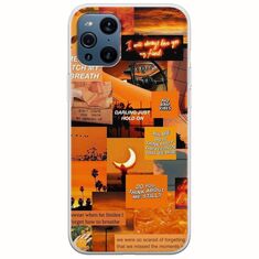 Aesthetic Orange Oppo Find X3 Pro 5G Flexible TPU (Διάφανη Σιλικόνη)