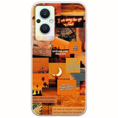 Aesthetic Orange Oppo Reno 7 Lite 5G Flexible TPU (Διάφανη Σιλικόνη)