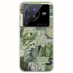 Aesthetic Green Vivo X80 Pro Flexible TPU (Διάφανη Σιλικόνη)