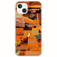 Aesthetic Orange iPhone 14 Flexible TPU (Διάφανη Σιλικόνη)