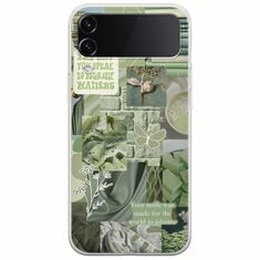 Aesthetic Green Samsung Galaxy Z Flip 4 5G Flexible TPU (Διάφανη Σιλικόνη)