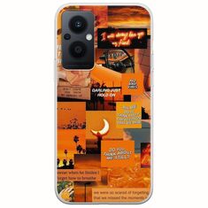 Aesthetic Orange Oppo Reno 8 Lite Flexible TPU (Διάφανη Σιλικόνη)