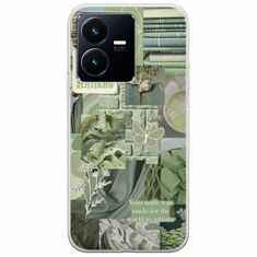 Aesthetic Green Vivo Y22s Flexible TPU (Διάφανη Σιλικόνη)