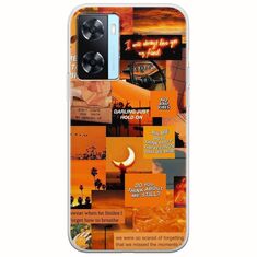 Aesthetic Orange Oppo A77 5G Flexible TPU (Διάφανη Σιλικόνη)