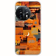 Aesthetic Orange OnePlus 11 5G Flexible TPU (Διάφανη Σιλικόνη)