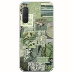 Aesthetic Green Sony Xperia 5 Flexible TPU (Διάφανη Σιλικόνη)