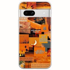 Aesthetic Orange Google Pixel 7a 5G Flexible TPU (Διάφανη Σιλικόνη)