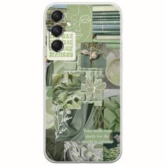 Aesthetic Green Samsung Galaxy M34 5G Flexible TPU (Διάφανη Σιλικόνη)