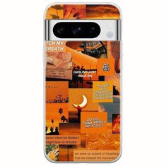 Aesthetic Orange Google Pixel 8 Pro 5G Flexible TPU (Διάφανη Σιλικόνη)