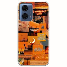 Aesthetic Orange Motorola Moto G24 Flexible TPU (Διάφανη Σιλικόνη)