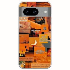 Aesthetic Orange Google Pixel 8a 5G Flexible TPU (Διάφανη Σιλικόνη)