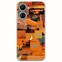 Aesthetic Orange Huawei Nova 10 SE Flexible TPU (Διάφανη Σιλικόνη)